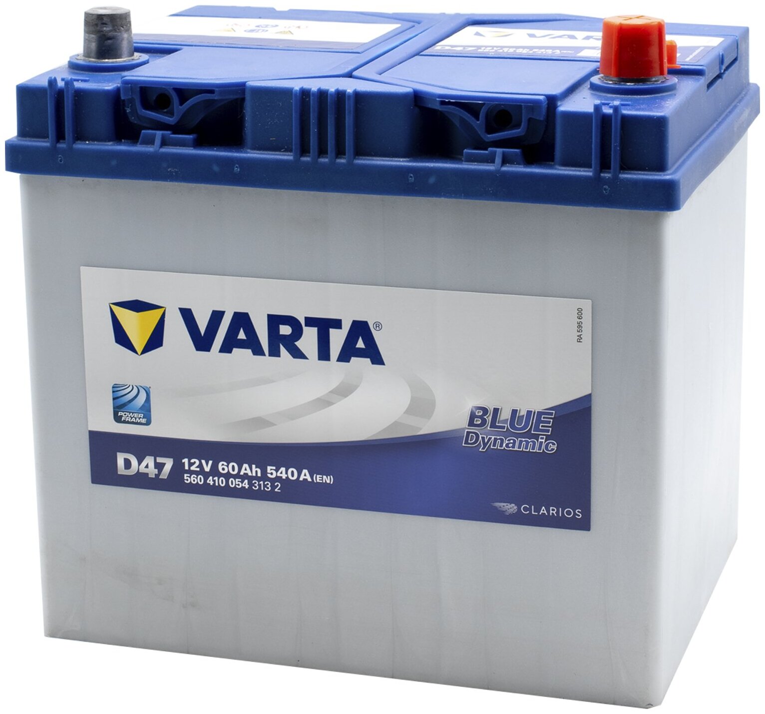 АккумуляторVARTAAsiaBlueDynamic(D47)60Ач540Аобратнаяполярность