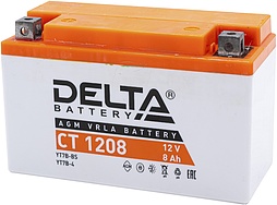 АКБ DELTA CT 12V 6ст-8 (CT 1208) (п.п.) 110А 150*66*94