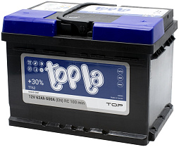 АКБ TOPLA Top Sealed 6ст-62 (о.п.) 600А 242*175*175 (56249 SMF) низк.