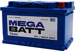 АКБ MEGABATT 6ст-75 (о.п.) 650А 278*175*175 (MF57539) низк.
