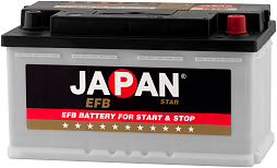 АКБ JAPAN STAR EFB 6ст-80 (о.п.) 760А 315*175*175 (EFB 80D LB4) низк