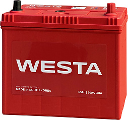 АКБ WESTA Asia 6ст-55 (о.п.) 500А 237*127*220 (70B24L SMF) тонк. кл.
