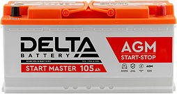 АКБ DELTA START MASTER AGM 6ст-105 (о.п.) 950А 394*175*190