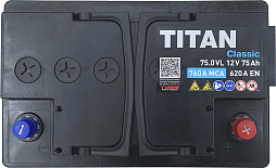 АКБ TITAN Classic 6ст-75 (о.п.) 620А 278*175*190
