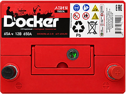 АКБ DOCKER Asia 6ст-65 (о.п.) 650А 232*175*225