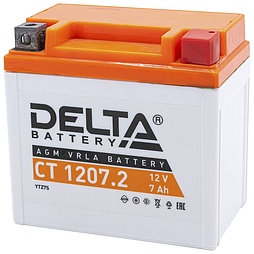 АКБ DELTA CT 12V 6ст-7 (CT 1207.2) (о.п.) 130А 114*70*108