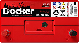 АКБ DOCKER Asia 6ст-100 (п.п.) 820А 306*175*225