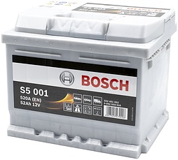 АКБ BOSCH Silver Plus S5 001 6ст-52 (о.п.) 520А 207*175*175 552 401 052 низк.