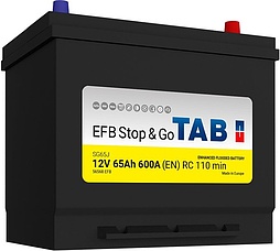 АКБ TAB EFB Stop & Go Asia 6ст-65 (о.п.) 600А 230*173*220 (56568 EFB) 