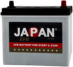 АКБ JAPAN STAR EFB Asia 6ст-55 (о.п.) 520А 237*127*220 (EFB N55) тонк. кл.