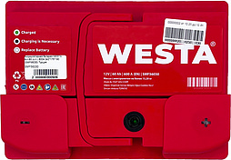 АКБ WESTA 6ст-60 (о.п.) 600А 242*175*190 (SMF56030)
