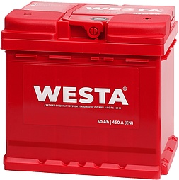 АКБ WESTA 6ст-50 (о.п.) 450А 207*175*190 (SMF55066) Турция