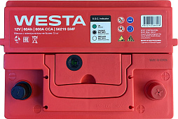 АКБ WESTA 6ст-60 (о.п.) 600А 242*175*190 (56219 SMF)