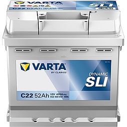 АКБ VARTA Dynamic SLI 6ст-52 (о.п.) 470А 207*175*190 (С22) 552 400 047