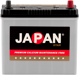 АКБ JAPAN STAR Asia 6ст-55 (о.п.) 500А 237*127*220 (70B24L SMF) тонк. кл.